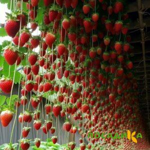 Клубника ампельная Анастасия купить по цене от 370р. в интернет-магазине «Посадика» с доставкой почтой в в Починоке и по всей России – [изображение №1].