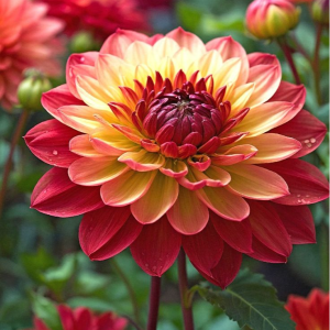 Георгин Оникс Найт купить по цене от 590р. в интернет-магазине «Посадика» с доставкой почтой в в Починоке и по всей России – [изображение №1].